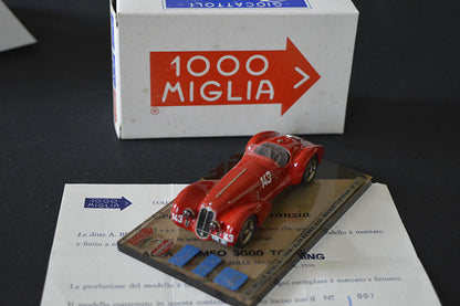 ABCxBRUNERI 1938 ALFA ROMEO 3000 XII MILLE MIGLIA 1938 BIONDETTI - STEFANI # 143