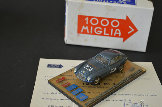 ABCxBRUNERI 1950 FERRARI 195 S XVII MILLE MIGLIA 1950 MARZOTTO- CROSARA # 724