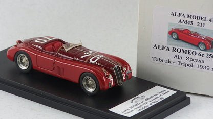 ALFA MODEL AM43211 ALFA ROMEO 6C 2500 S ALA SPESSA TOBRUK-TRIPOLI 1939 BORAT