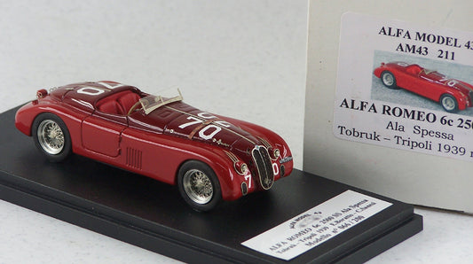 ALFA MODEL AM43211 ALFA ROMEO 6C 2500 S ALA SPESSA TOBRUK-TRIPOLI 1939 BORAT