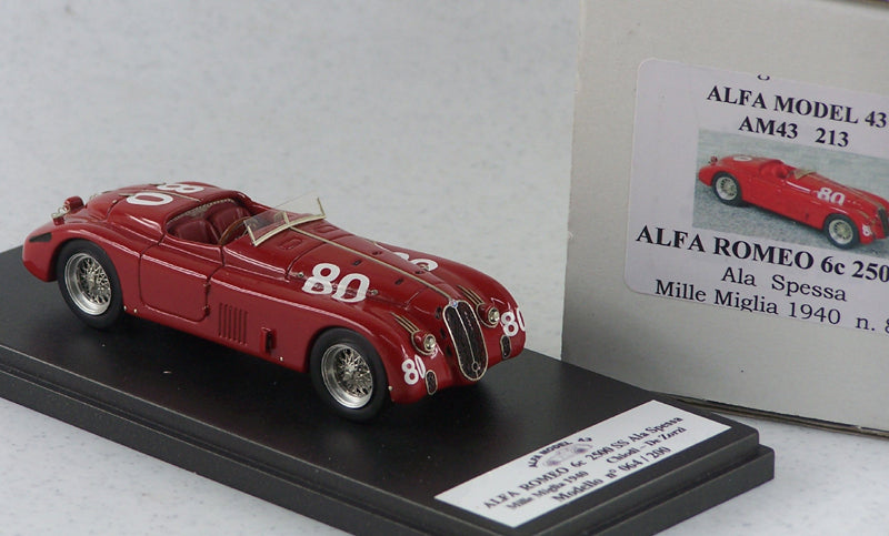 ALFA MODEL AM43213 ALFA ROMEO 6C 2500 S ALA SPESSA MM 1940 # 80 CHIODI - DE