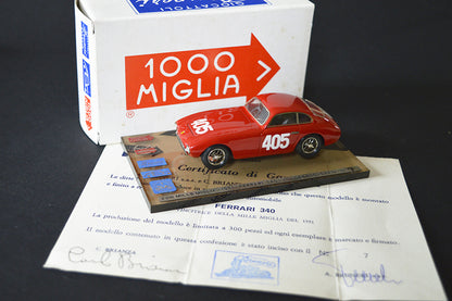 ABCxBRUNERI 1951 COLLEZIONE MILLE MIGLIA FERRARI 340 XVIII MILLE MIGLIA 1951 # 405 VILLORESI - CASSANI
