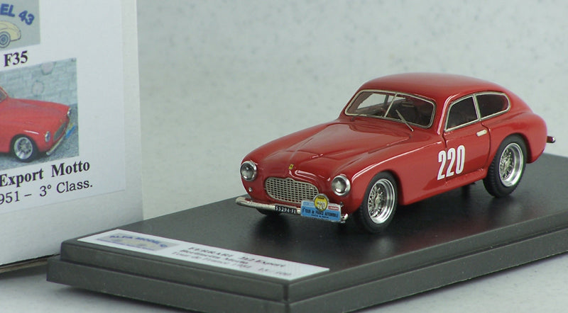 ALFA MODEL AM43F035 FERRARI 212 EXPORT MOTTO TOUR DE FRANCE 1951 3° CLASS. # 220 CHECCACCI-SCHELL
