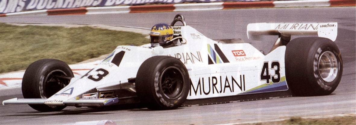 TAMEO TMK325 WILLIAMS FORD FW07 BRITISH G.P. 1980 "RAM RACING" DESIRE' WILSON-RU