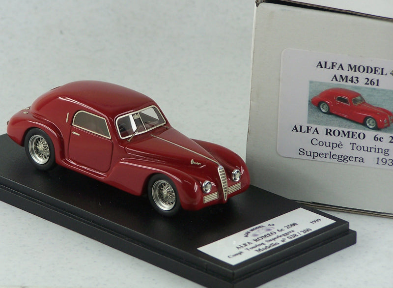 ALFA MODEL AM43261 ALFA ROMEO 6C 2500 COUPE' TOURING SUPERLEGGERA 1939 RED