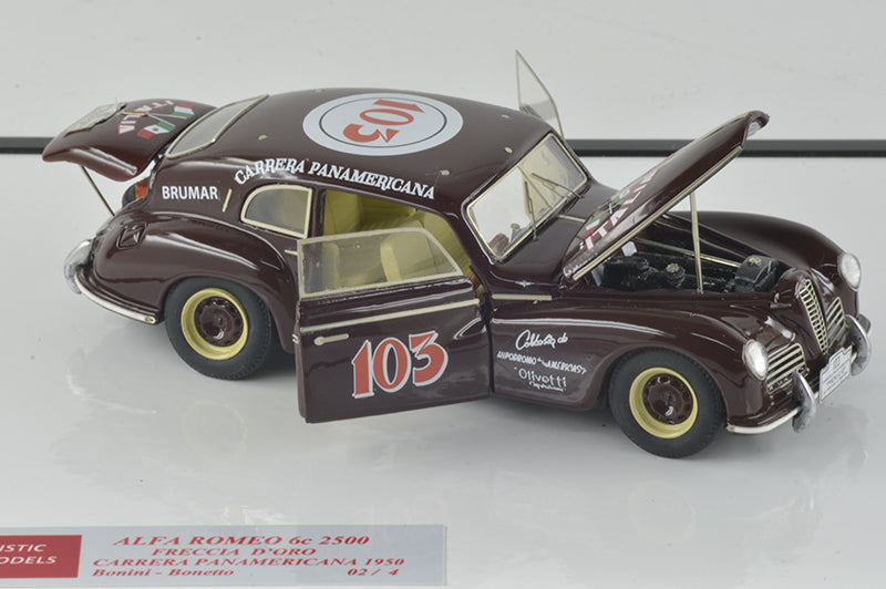 ALFA MODEL AM43AM03C103 - ALFA ROMEO 6C 2500 FRECCIA D'ORO CARR. PANAMERICANA 1950