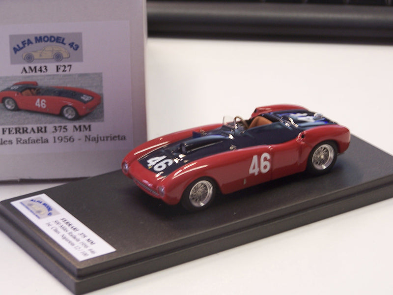 ALFA MODEL AM43F027 FERRARI 375 MM 500 MILES RAFAELA 1956 # 46 NAJURIETA