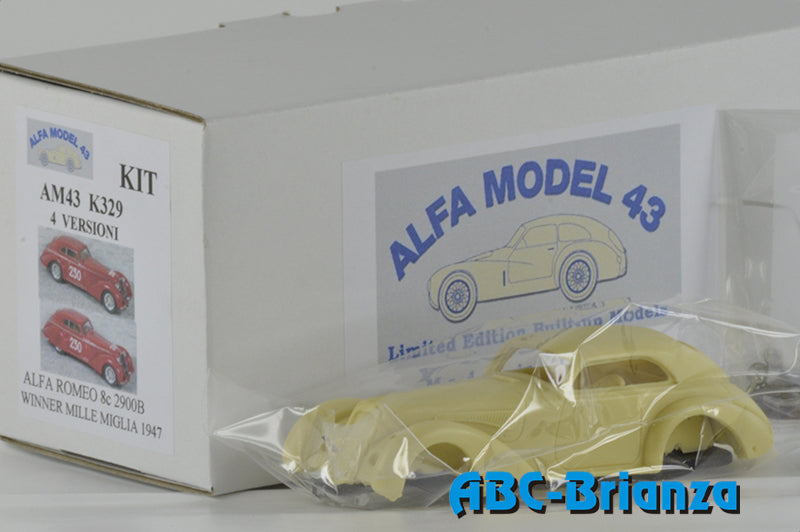 ALFA MODEL AM43K329 "ALFA ROMEO 8c 2900 B BERLINETTA TOURING 1a MILLE MIGLIA 1947 #230 BIONDETTI-2 VERS.PUNZONA