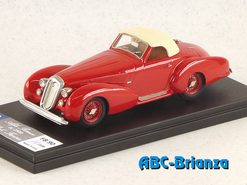 FB MODEL FBM090B ALFA ROMEO 8c 2900 B SPIDER STABILIMENTI FARINA RED