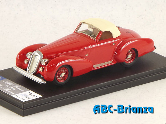 FB MODEL FBM090B ALFA ROMEO 8c 2900 B SPIDER STABILIMENTI FARINA RED