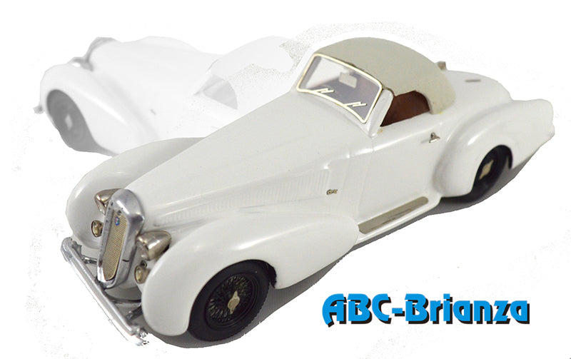 FB MODEL FBM090C ALFA ROMEO 8c 2900 B SPIDER STABILIMENTI FARINA WHITE CLOSE