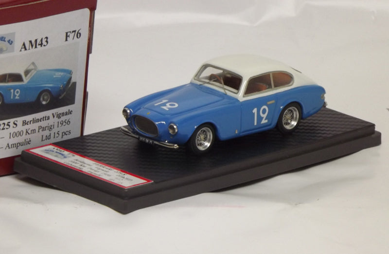 ALFA MODEL AM43F76 - FERRARI 225S BERLINETTA VIGNALE #0190ED - 1000 KM PARIGI 1956