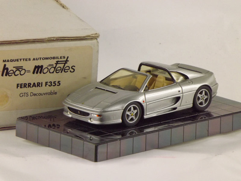 HECO MODELES HECOF355GTS FERRARI F355 GTS DECOUVRABLE SILVER