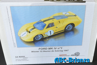 LE MANS MINIATURES LM124053K FORD MKIV N.1 WINNER SEBRING 1967