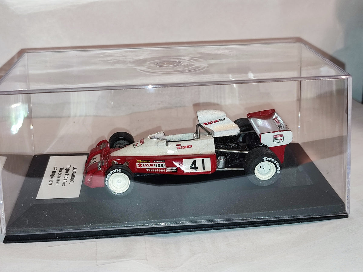 LM140 - VILLAMODEL - Trojan T103 Ford - Tim Schenken - GP Belgio - 1974