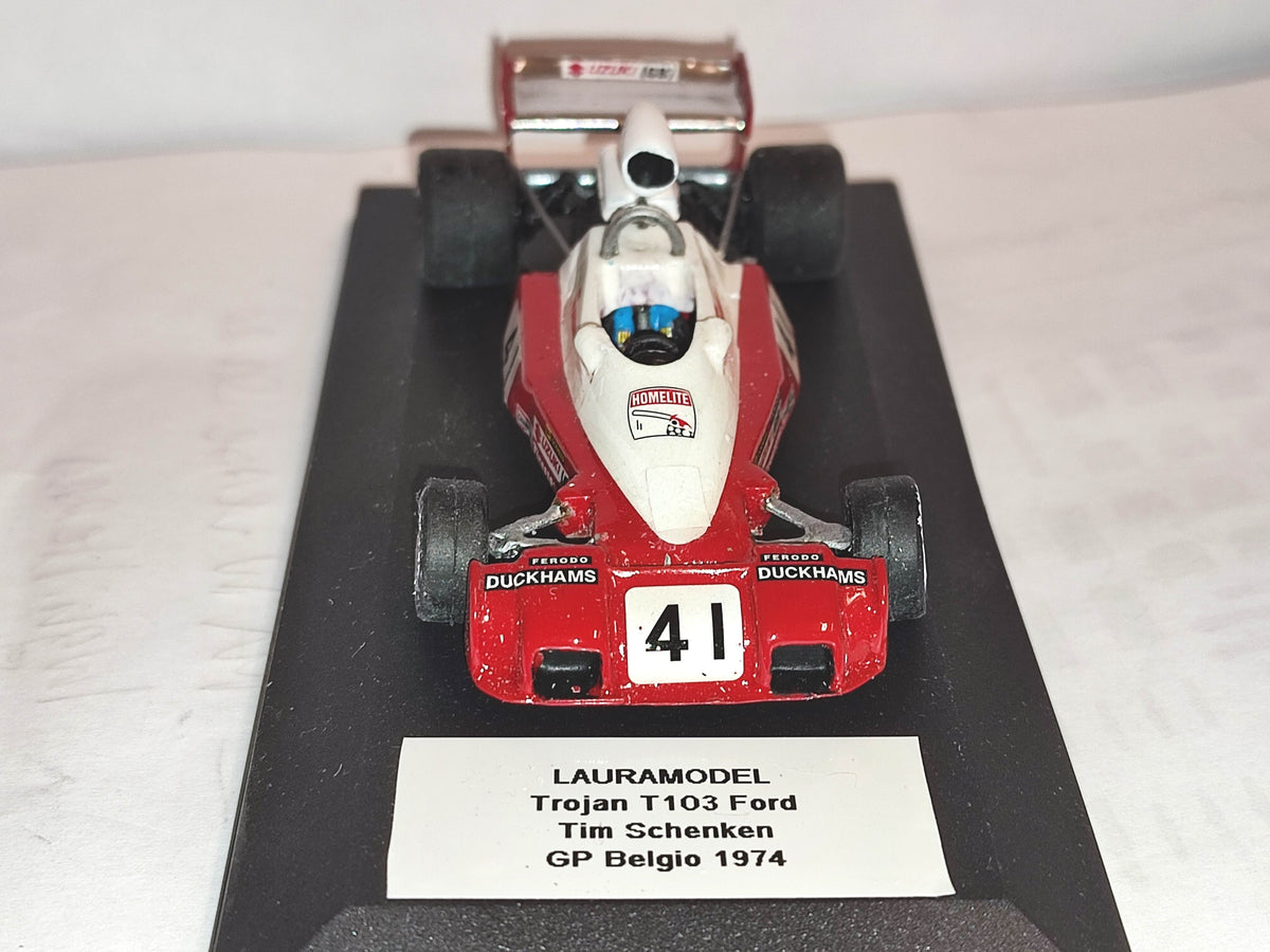 LM140 - VILLAMODEL - Trojan T103 Ford - Tim Schenken - GP Belgio - 1974
