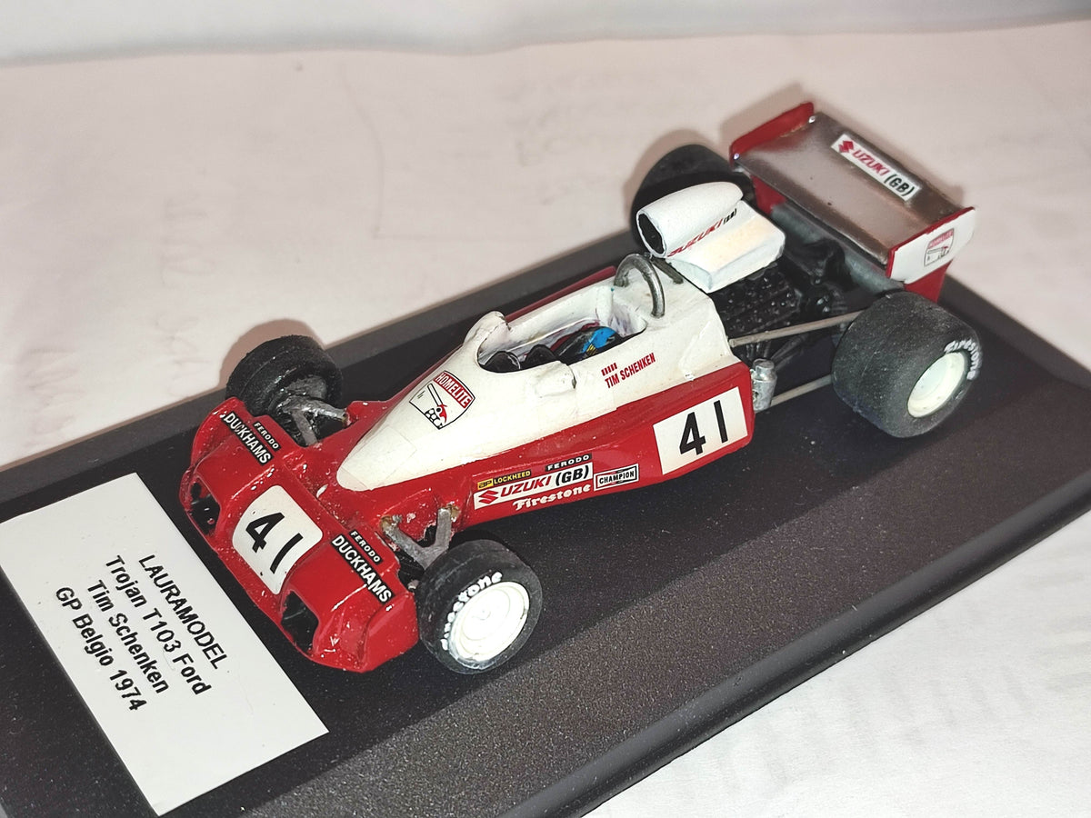 LM140 - VILLAMODEL - Trojan T103 Ford - Tim Schenken - GP Belgio - 1974