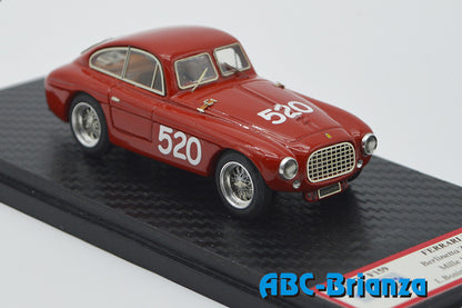 ALFA MODEL AM43F159 Ferrari 166 MM Berlinetta Zagato #0046M Mille Miglia 1953 #520 – Luigi Bosisio- Pierluigi Ercole