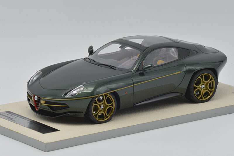 TECNOMODEL TM18-015B ALFA ROMEO DISCO VOLANTE TOURING SUPERLEGGERA METALLIC GREEN 2014