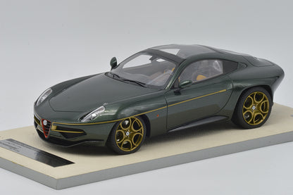 TECNOMODEL TM18-015B ALFA ROMEO DISCO VOLANTE TOURING SUPERLEGGERA METALLIC GREEN 2014