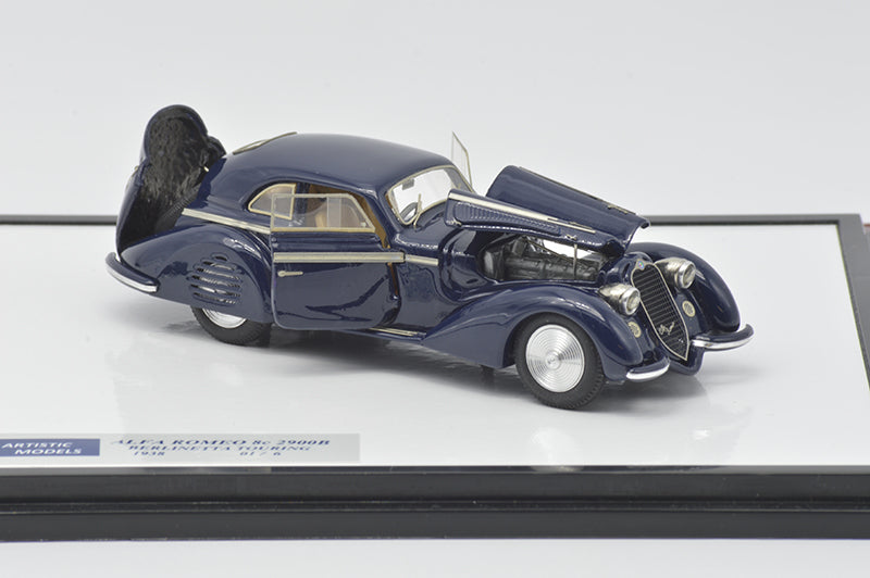 ALFA MODEL AM43AM02B ALFA ROMEO 8C 2900 B BERKINETTA TOURING 1938 BLUE