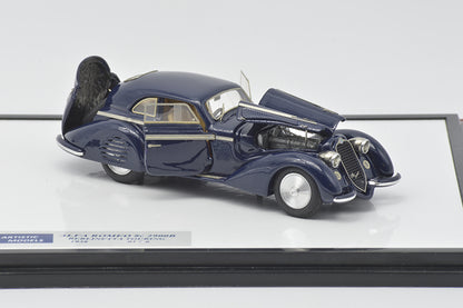 ALFA MODEL AM43AM02B ALFA ROMEO 8C 2900 B BERKINETTA TOURING 1938 BLUE