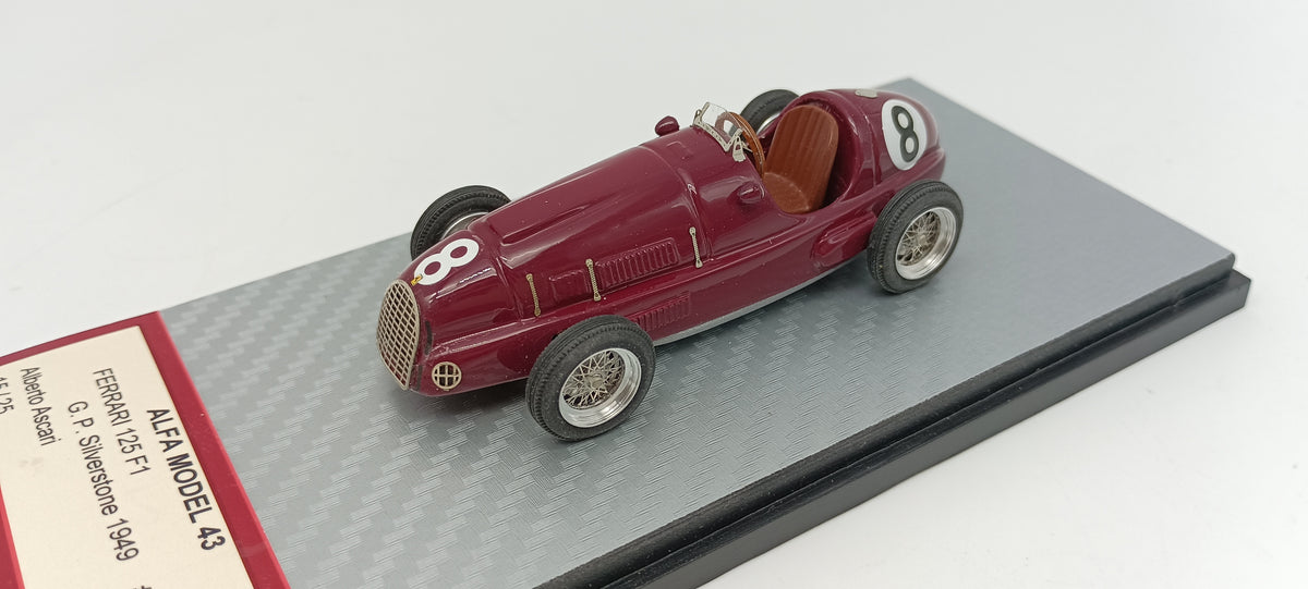 ALFA MODEL AM43F244 Ferrari 125 F1 G. P. Silverstone 1949 #8 Alberto Ascari