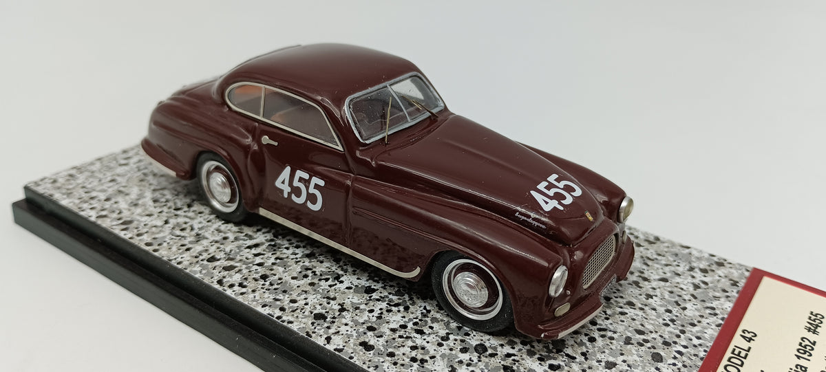 ALFA MODEL AM43F312 FERRARI 166 INTER MILLE MIGLIA 1952 #455 PIERO BARBETTI - U. BERTI