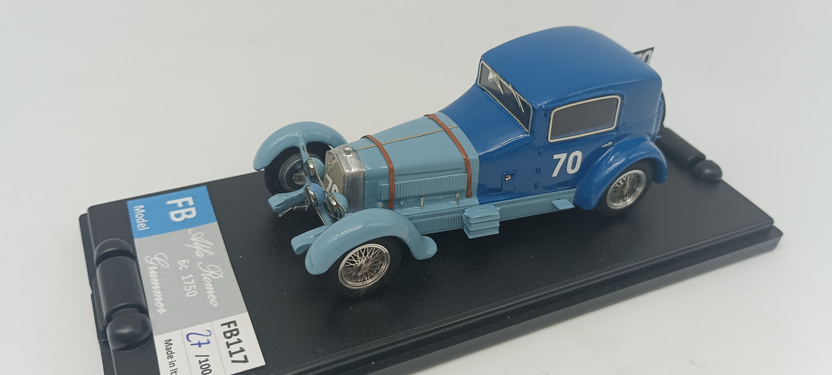 FB MODEL FBM117A ALFA ROMEO 6C1750 GS BERLINA GRUMMER 1933 24H SPA ROUSSEAU - PACO #70