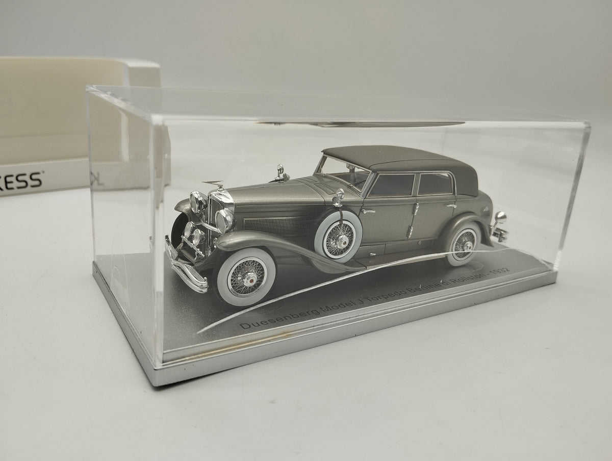 KESS43055030 DUESENBERG MODEL J. TORPEDO BERLINE di ROLLSTON 1932 grey met.