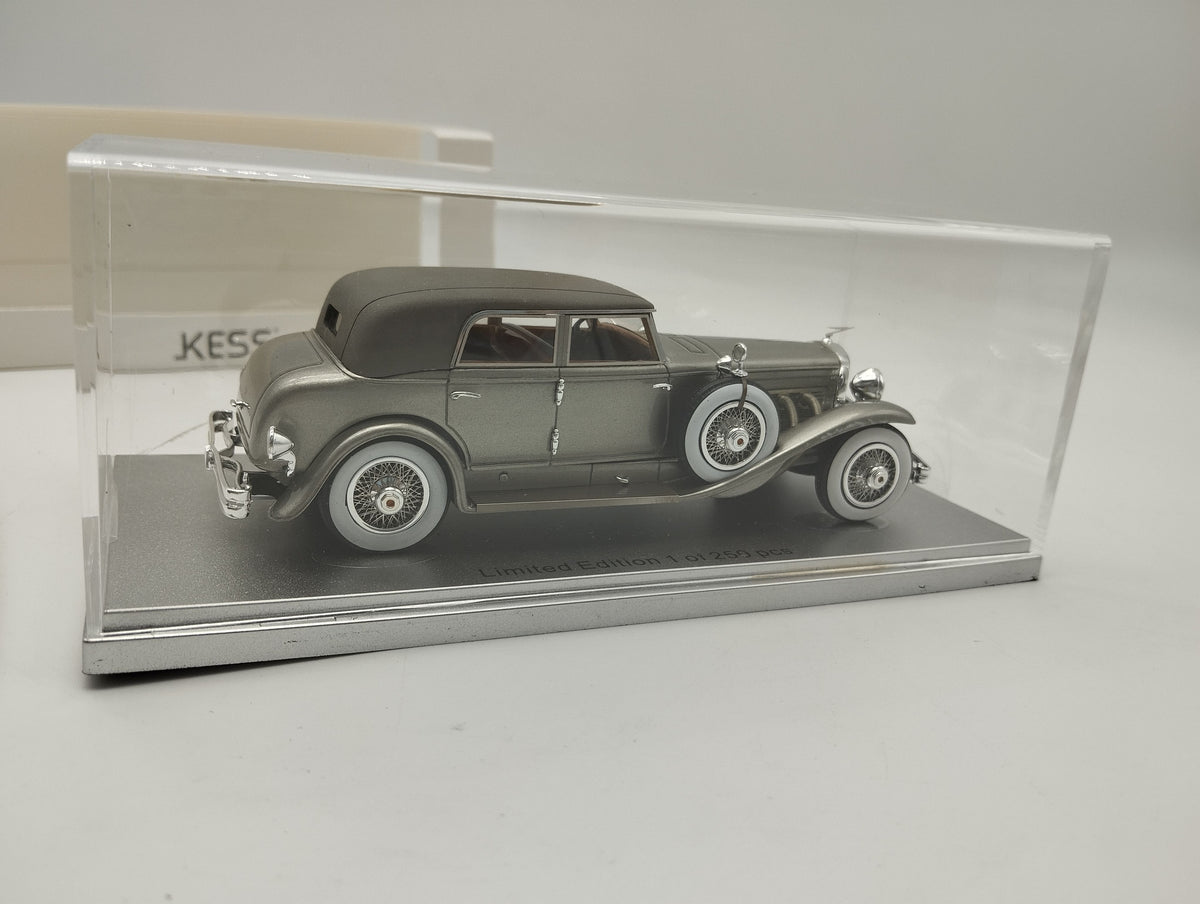KESS43055030 DUESENBERG MODEL J. TORPEDO BERLINE di ROLLSTON 1932 grey met.