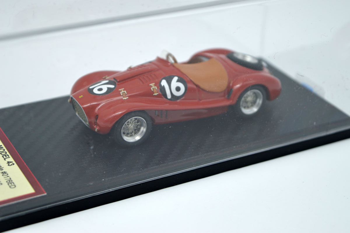 ALFA MODEL AM43F256 FERRARI 225S VIGNALE #0176ED C.P. SUPERCORTEMAGGIORE 1952 #16 ROBERTO MIERES
