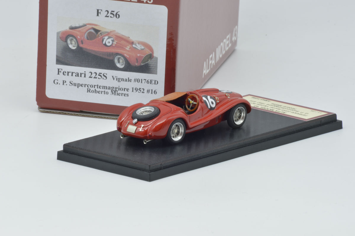 ALFA MODEL AM43F256 FERRARI 225S VIGNALE #0176ED C.P. SUPERCORTEMAGGIORE 1952 #16 ROBERTO MIERES