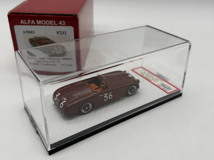 ALFA MODEL AM43F232 Ferrari 166S Allemano Spyder – Winner Targa Florio 1948 #36 – Biondetti - Troubetskoy