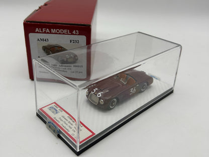 ALFA MODEL AM43F232 Ferrari 166S Allemano Spyder – Winner Targa Florio 1948 #36 – Biondetti - Troubetskoy