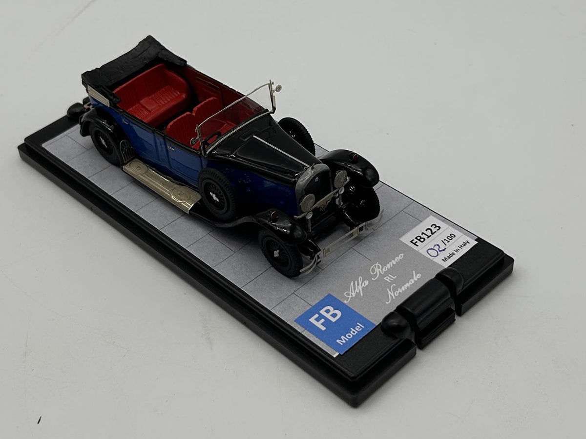 FB MODEL FBM123A ALFA ROMEO RL NORMALE MARTIN KING MUSEO NICOLIS Blue - Black