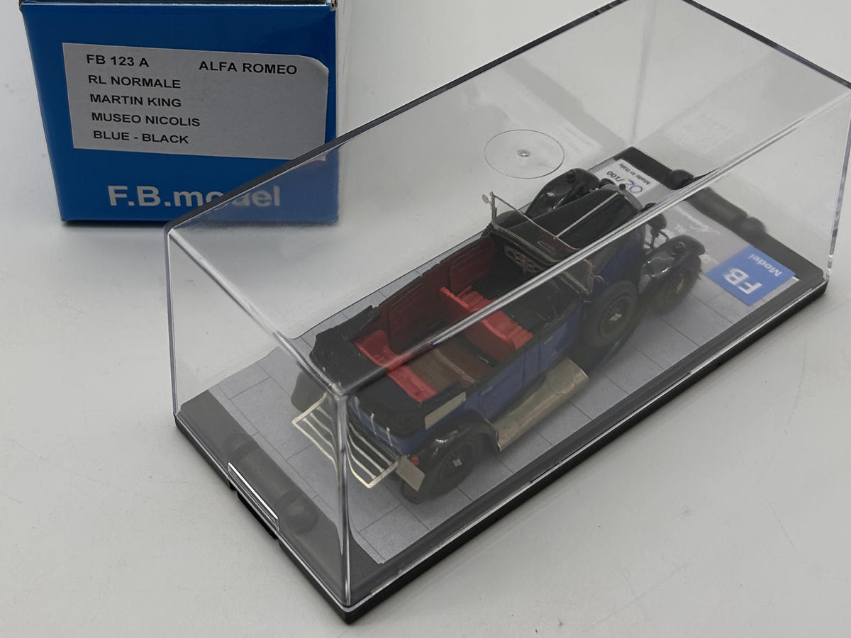 FB MODEL FBM123A ALFA ROMEO RL NORMALE MARTIN KING MUSEO NICOLIS Blue - Black