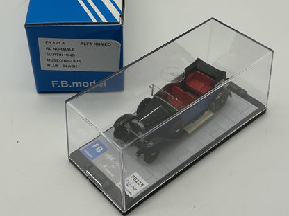 FB MODEL FBM123A ALFA ROMEO RL NORMALE MARTIN KING MUSEO NICOLIS Blue - Black