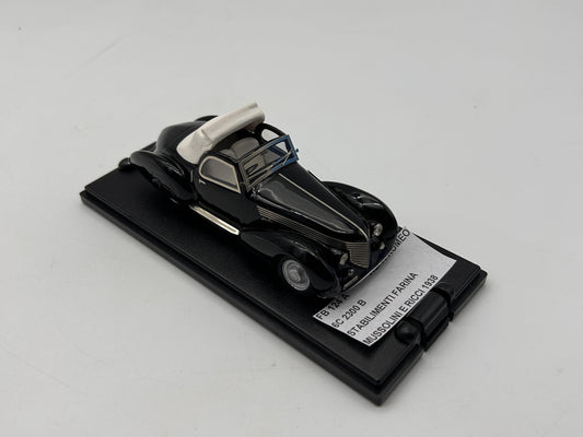 FB MODEL FBM124A ALFA ROMEO 6c 2300 B STABILIMENTI FARINA MUSSOLINI e RICCI 1938 Black