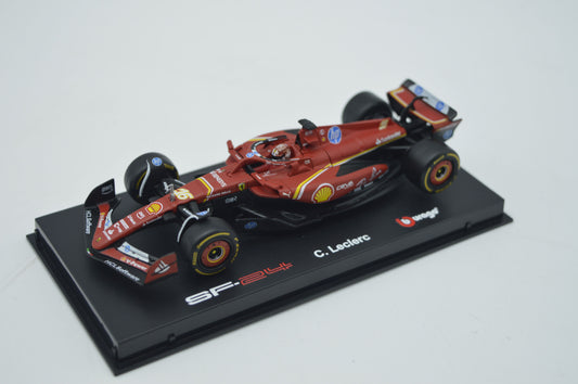 BURAGO BU18-36843L - FERRARI F1 SF-24 N.16 WINNER GP MONACO 2024LECLERC