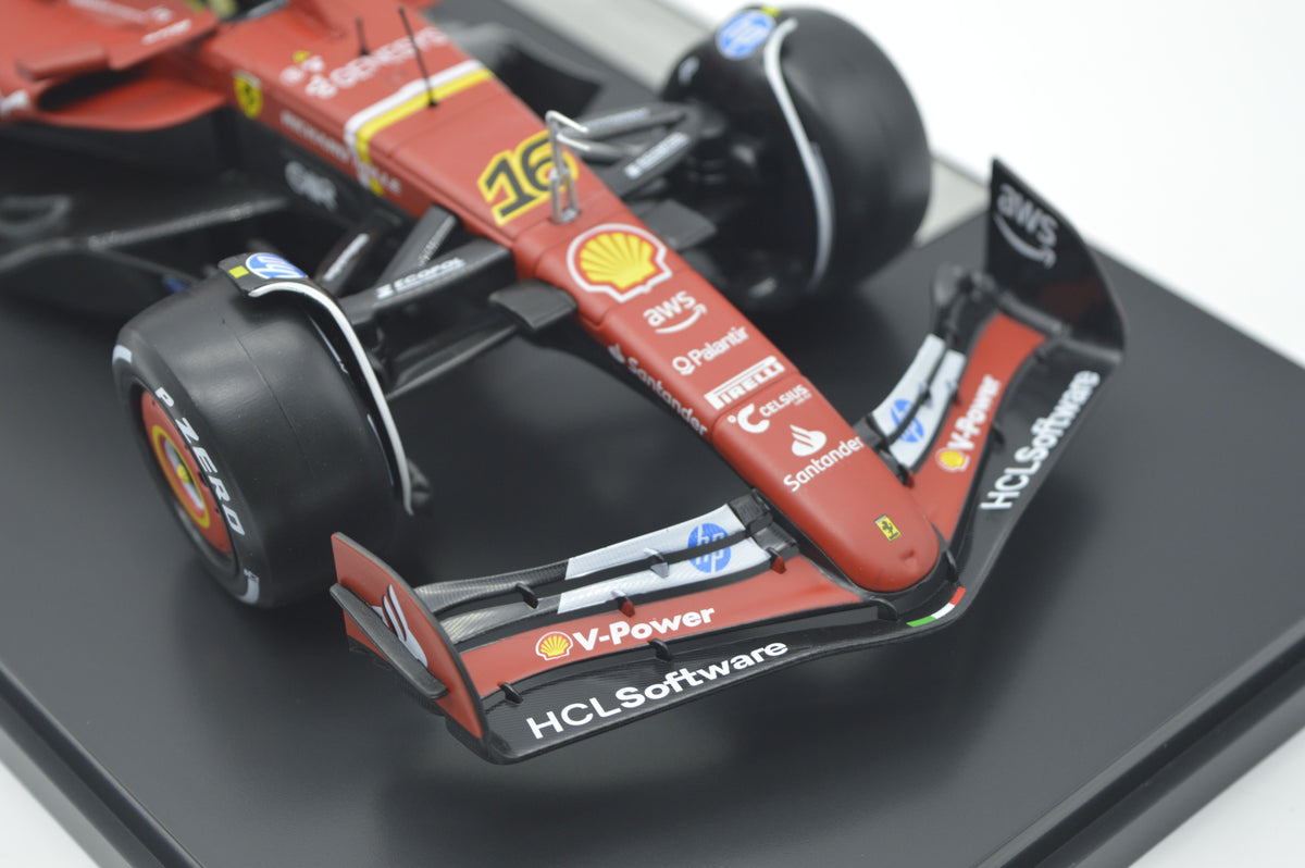 BURAGO BU16821L FERRARI F1 SF24 N.16 WINNER GP ITALY 2024 CON VETRINA