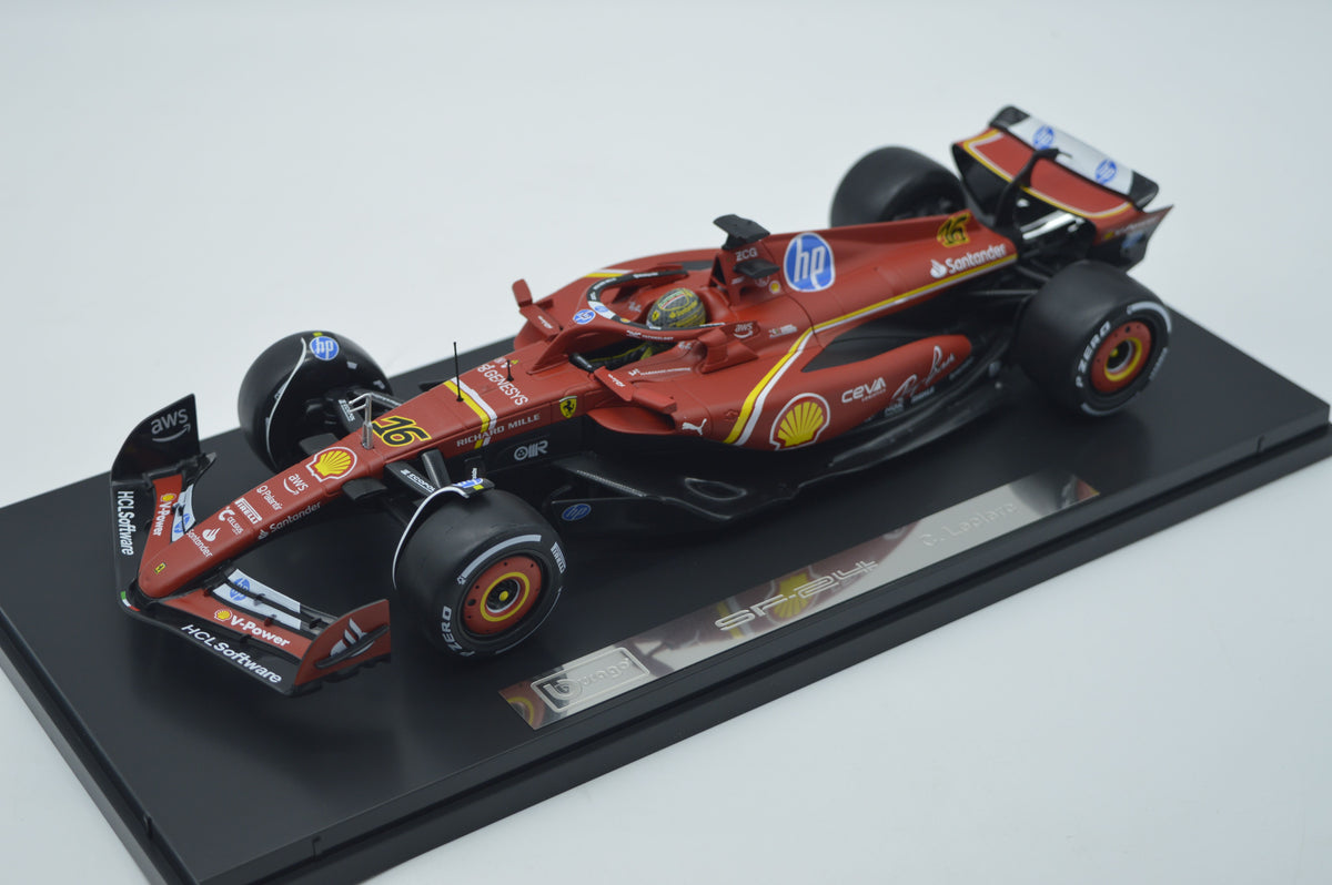 BURAGO BU16821L FERRARI F1 SF24 N.16 WINNER GP ITALY 2024 CON VETRINA