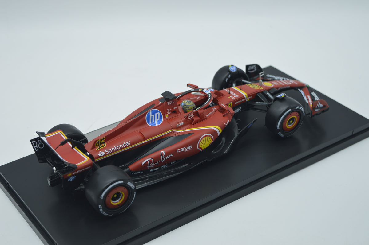 BURAGO BU16821L FERRARI F1 SF24 N.16 WINNER GP ITALY 2024 CON VETRINA