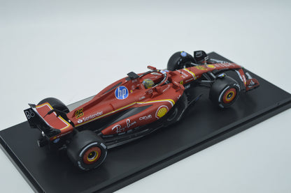 BURAGO BU16821L FERRARI F1 SF24 N.16 WINNER GP ITALY 2024 CON VETRINA