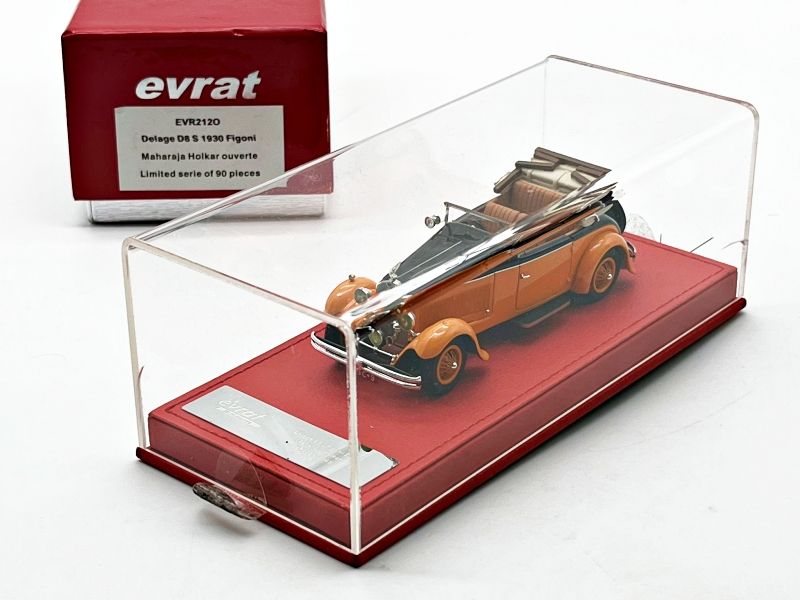 EVRAT - EVR2120 - DELAGE D8 S 1930 FIGONI MAHARAJA HOLKAR OUVERTE LIMITED SERIE OF 90 PLECES
