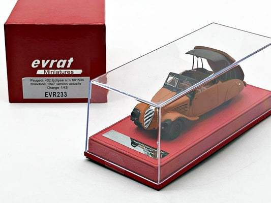 EVRAT - EVR233 - PEUGEOT 402 ECLIPSE CH.601504 BRANDONE 194 VERSION ACTUELLE ORANGE