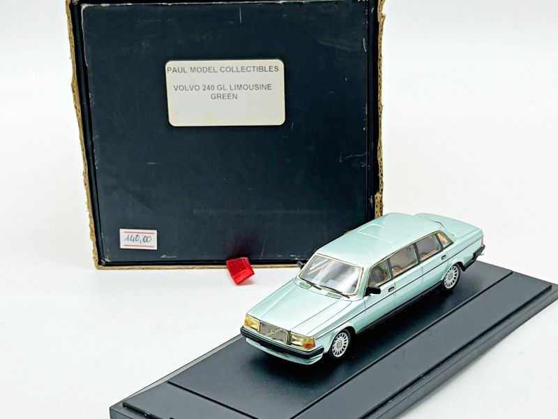 PAUL MODEL COLLECTIBLES - CVABC727 - VOLVO 240 GL LIMOUSINE GREEN