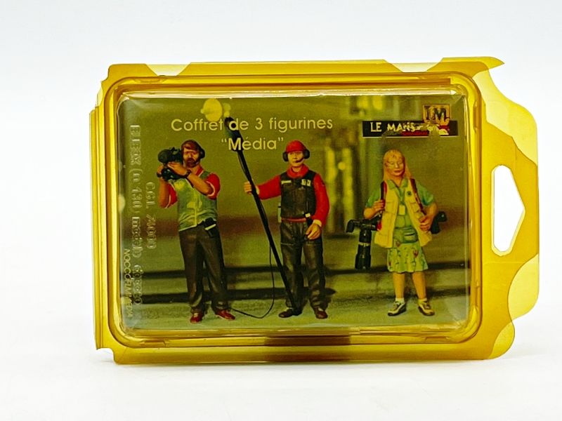LE MANS MINIATURES - LMNOCCOFFLMMEDIA - COFFRET DE 3 FIGURINES MDIA