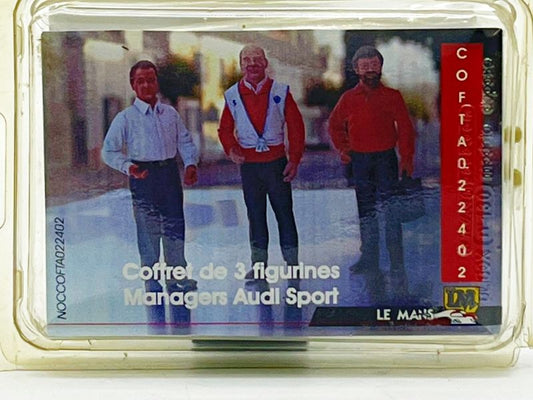 LE MANS MINIATURES - LMNOCCOFTA022402 - COFFRET DE 3 FIGURINES MANAGERS AUDI SPORT