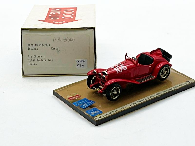 CVABC584 SERIE MILLE MIGLIA - ALFA ROMEO 2300 1932 VI MILLE MIGLIA